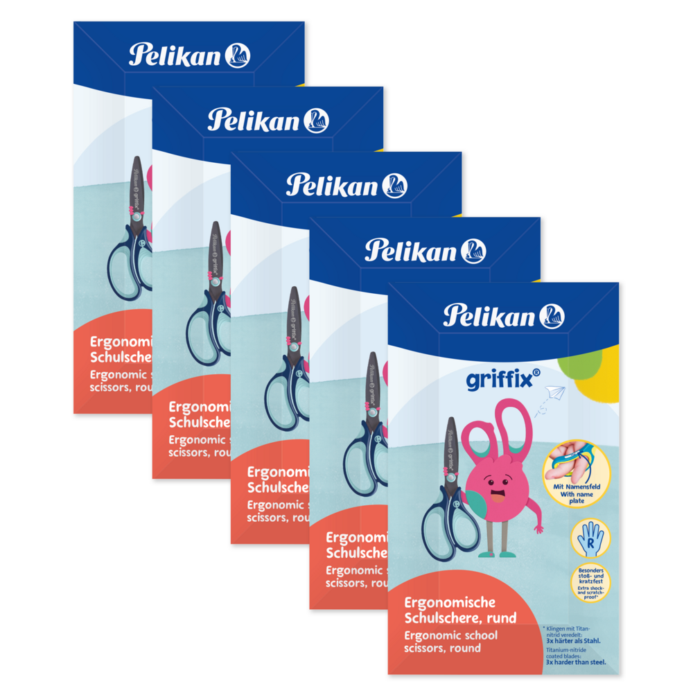 Griffix Scissors, 5 Pack