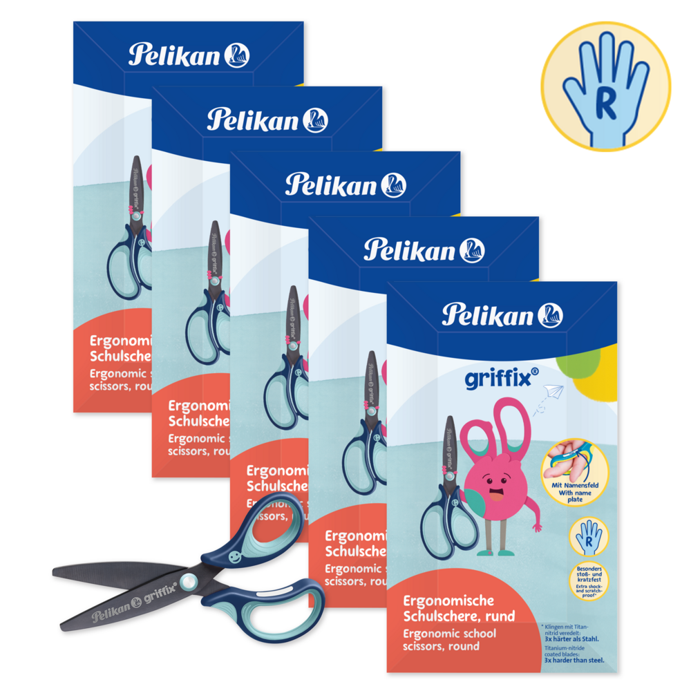 Griffix Scissors, 5 Pack