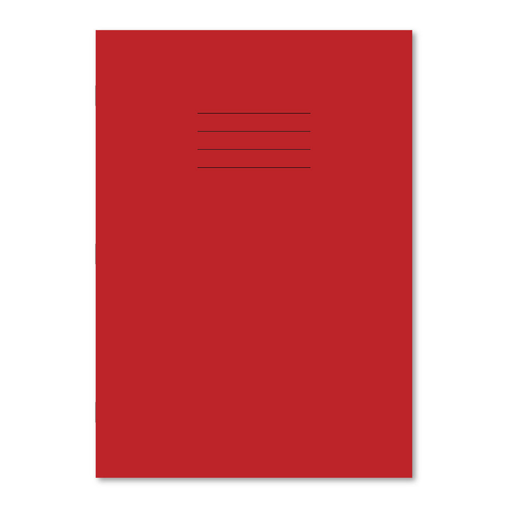 Hamelin A4 Exercise book Stapled, Handwriting ruling 6mm 21mm intervals, cream paper, 80 page - Without Free Personalisation