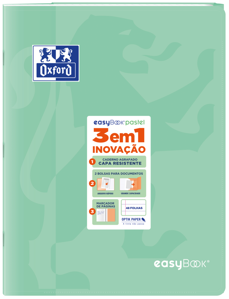 Oxford easyBook® A4 Pastel PP 7mm Ruled Exercise Books - Pack of 10