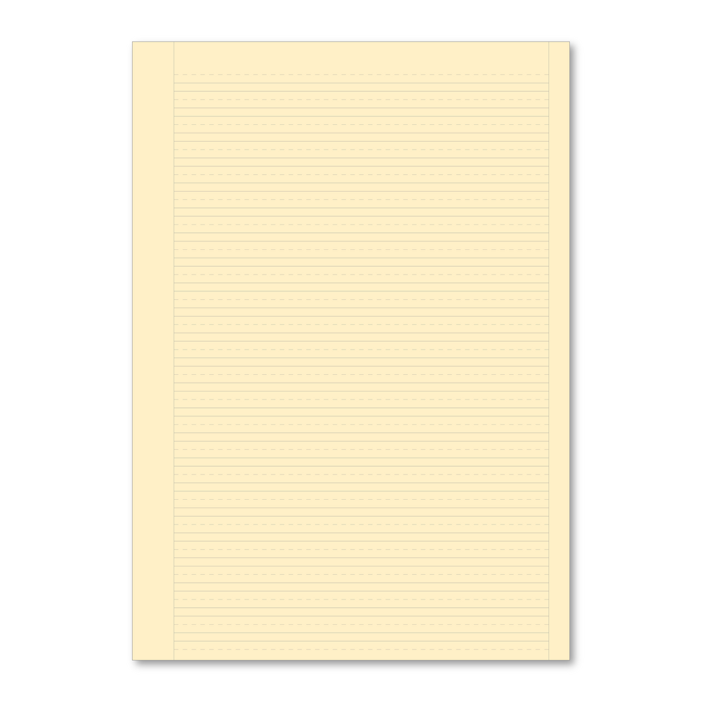 Hamelin A4 Exercise book Stapled, Handwriting ruling 4mm dashed, cream paper, 80 page - Without Free Personalisation