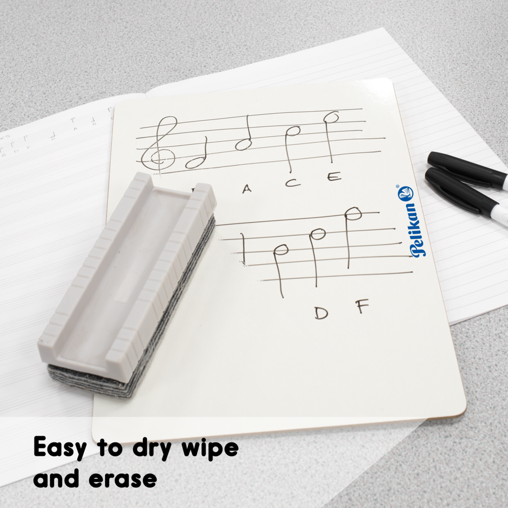 Pelikan Mini Rigid Whiteboards 20mm Ruled/Plain - Pack of 10