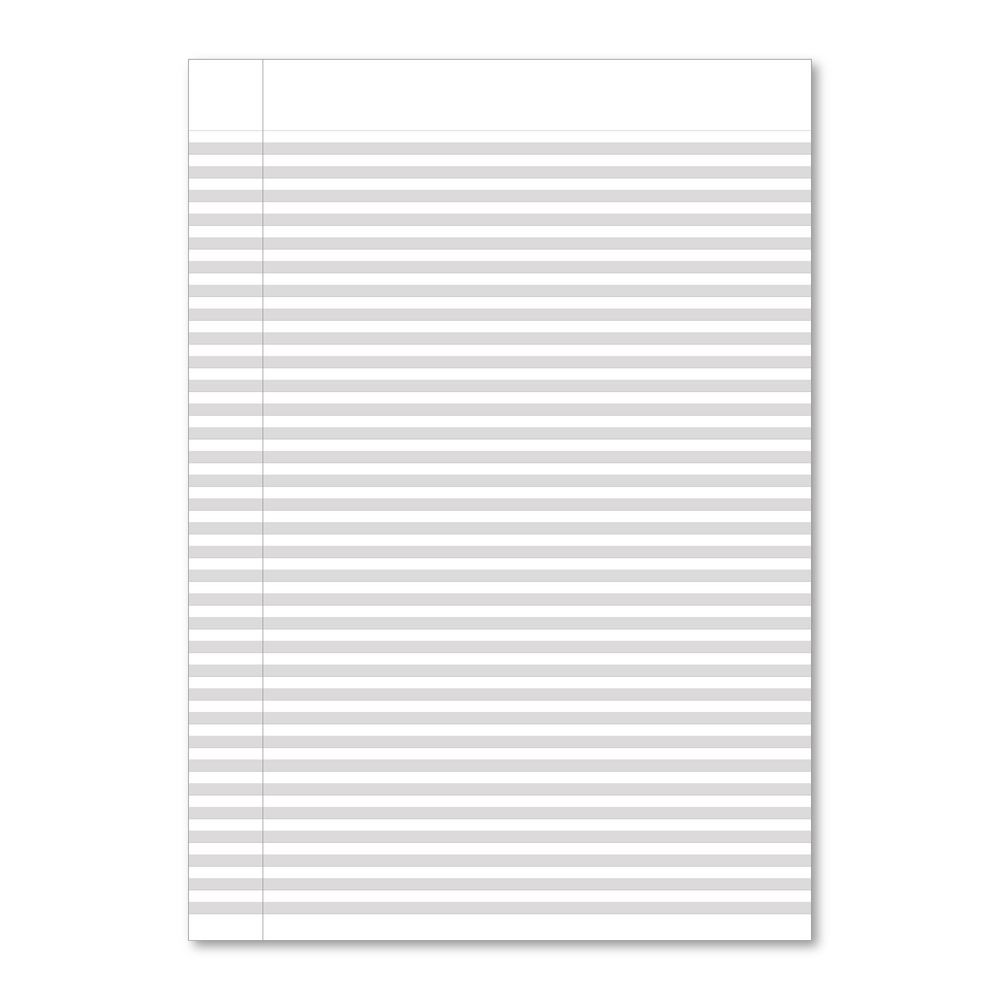 Hamelin A4 Exercise Book Stapled, Handwriting 4mm highlighted Grey ruling, 80 Page - Without Free Personalisation
