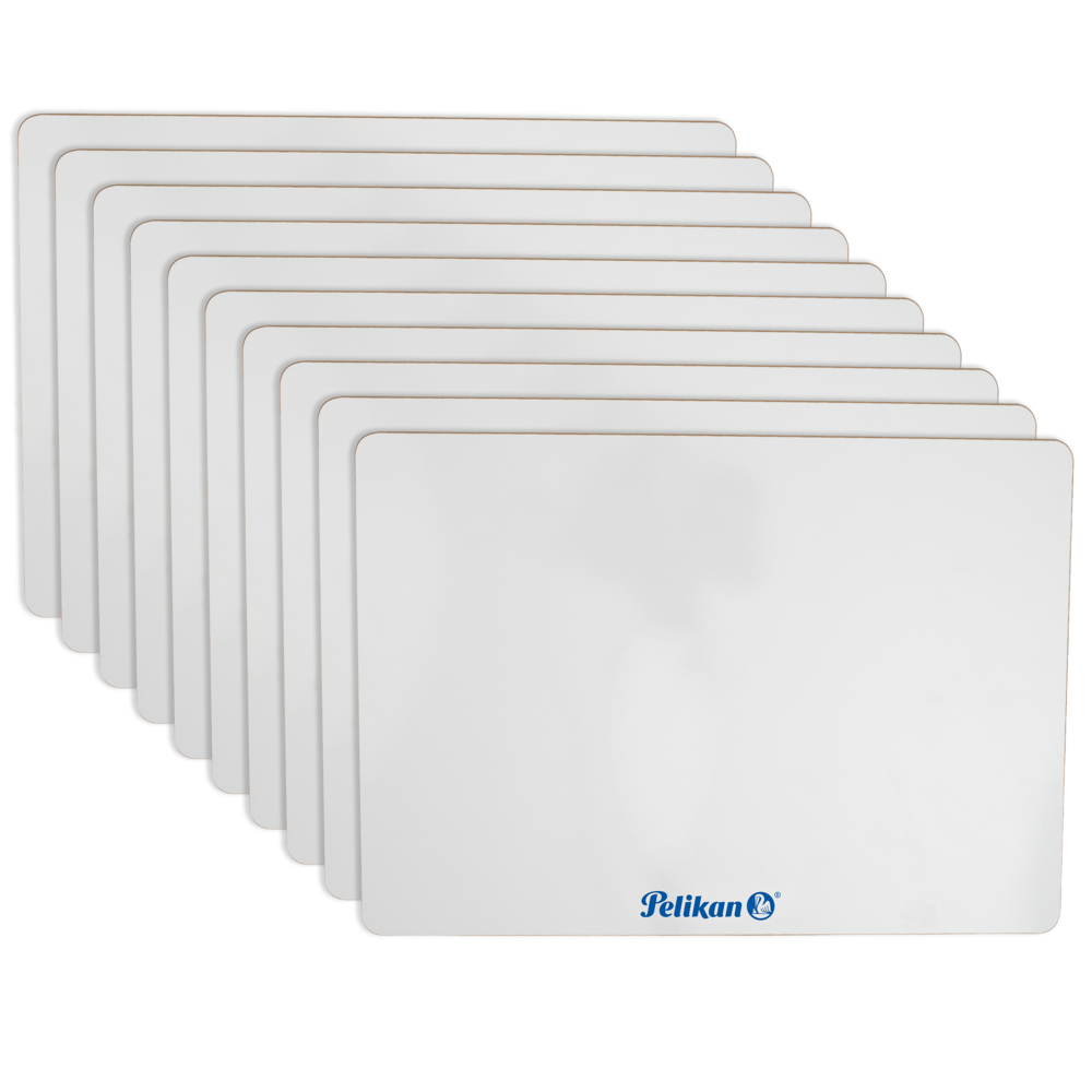 Pelikan Mini Rigid Whiteboards Plain - Pack of 10