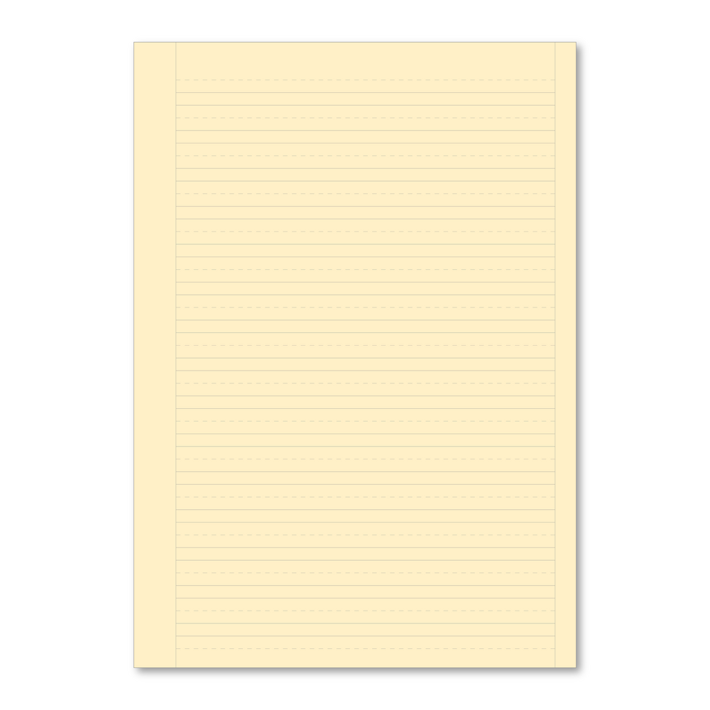 Hamelin A4 Exercise book Stapled, Handwriting ruling 6mm dashed, cream paper, 80 page - Without Free Personalisation