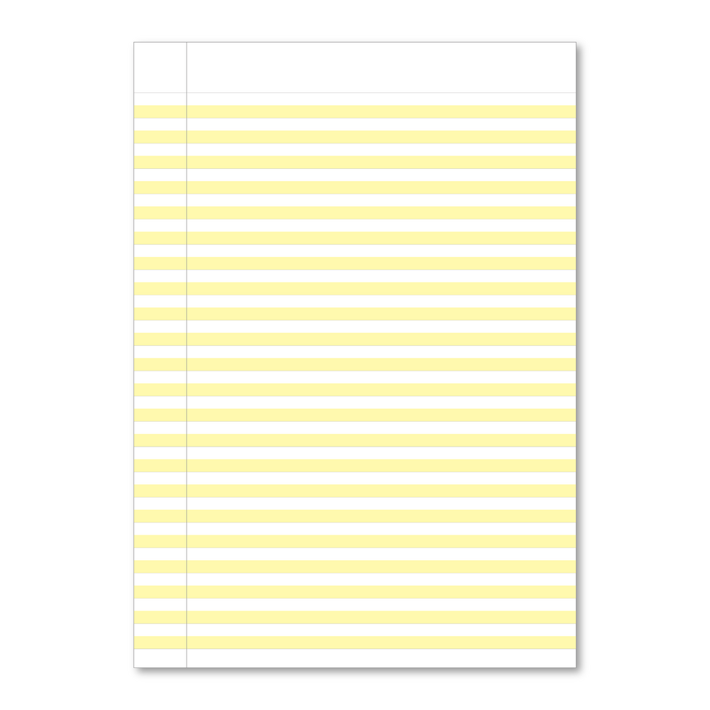 Hamelin A4 Exercise Book Stapled, Handwriting 6mm highlighted yellow ruling, 80 Page - Personalised
