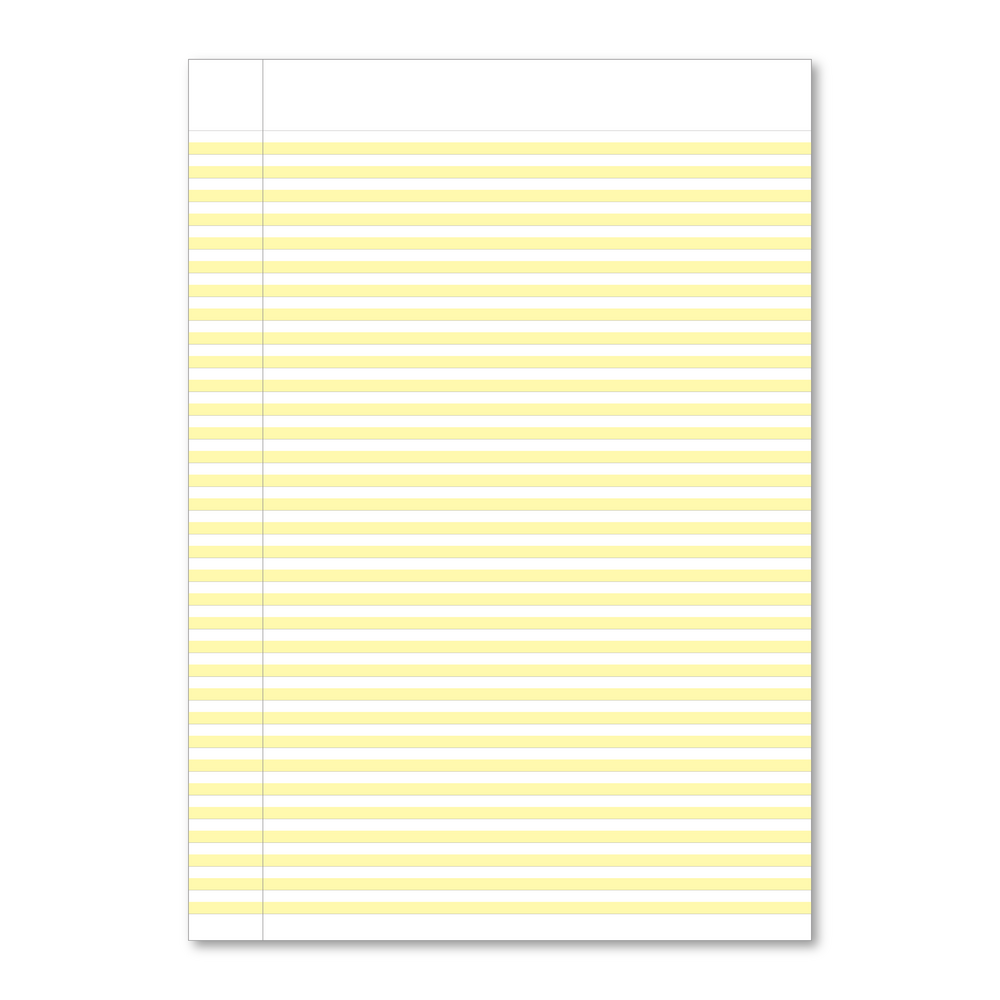 Hamelin A4 Exercise Book Stapled, Handwriting 4mm highlighted yellow ruling, 80 Page - Without Free Personalisation