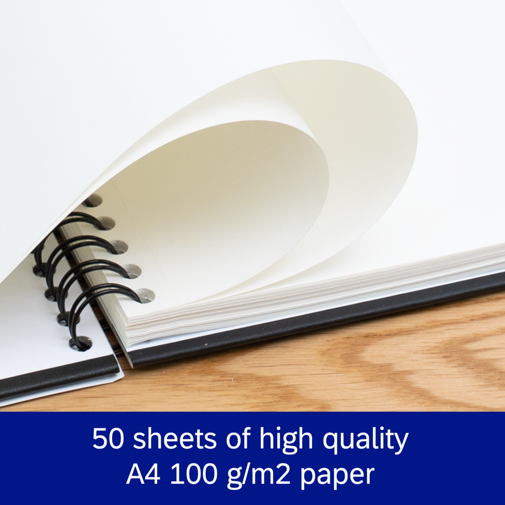 Oxford Spiral Bound A4 Hardcover Sketchbook - Pack of 5