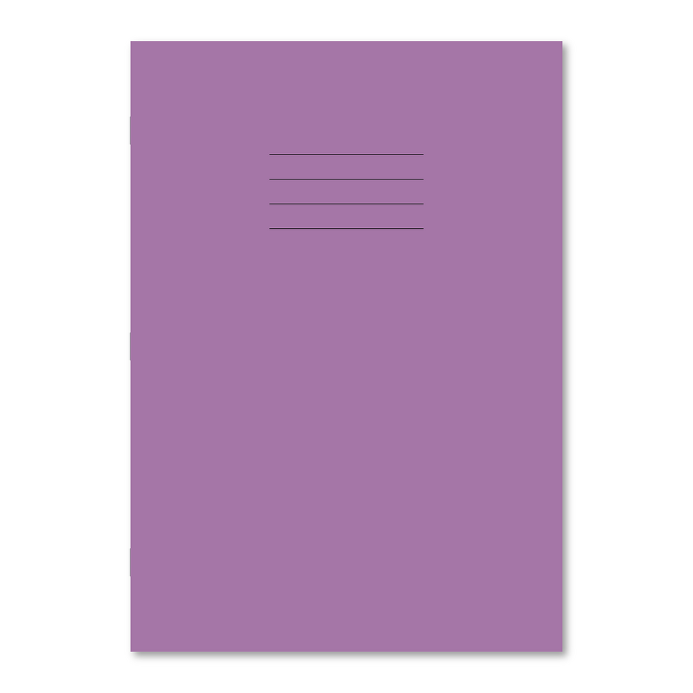 Hamelin A4 Exercise book Stapled, Handwriting ruling 6mm 21mm intervals, cream paper, 80 page - Without Free Personalisation