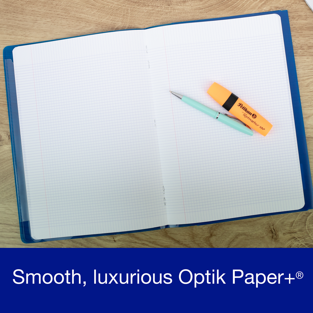 Oxford easyBook® A4 Bright PP Exercise Books, 4x4 squared, 96 Pages - Pack of 10
