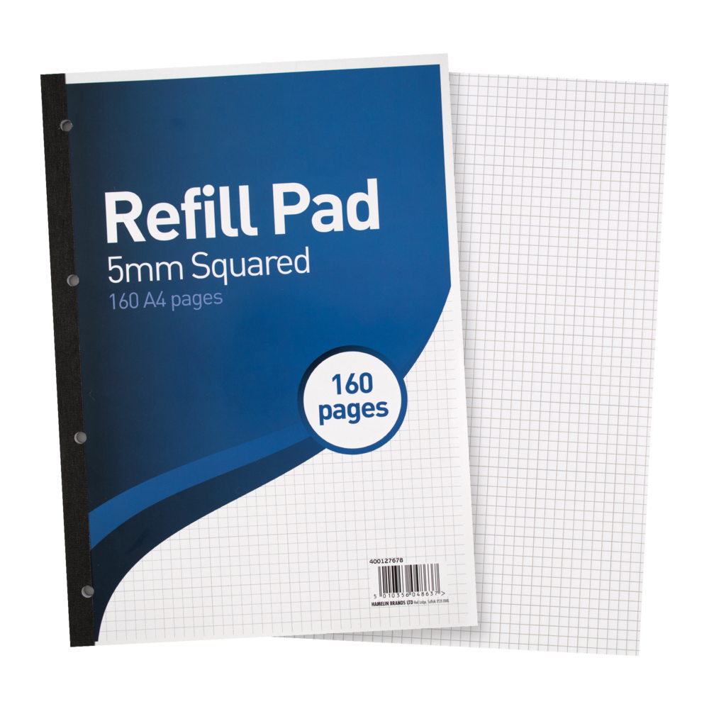 Summit A4 Quad Ruled Refill Pad - Pack of 5