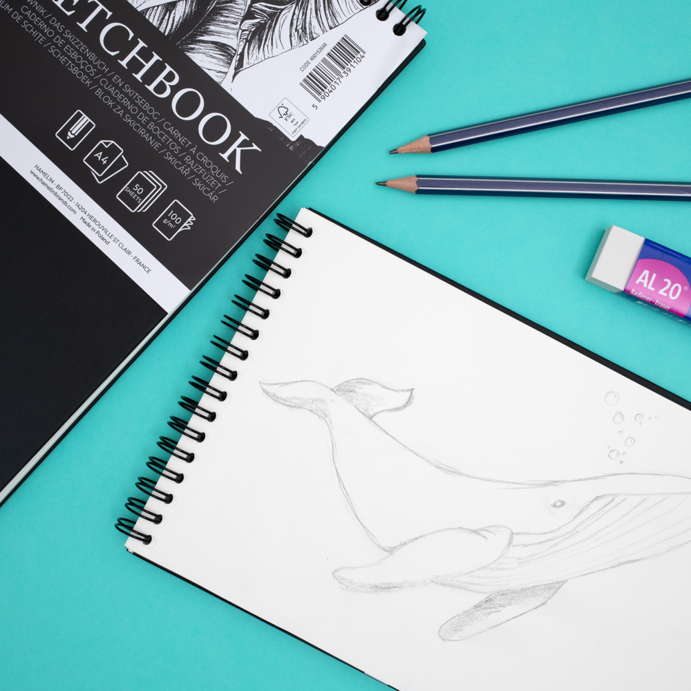Oxford Spiral Bound A4 Hardcover Sketchbook - Pack of 5