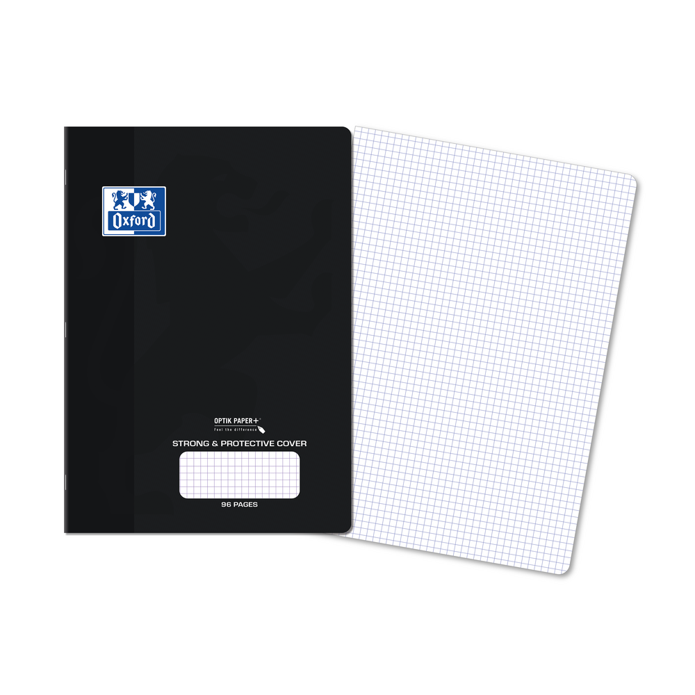 Oxford PP Cover A4 Exercise Book, 5mm Squared, 96 Pages