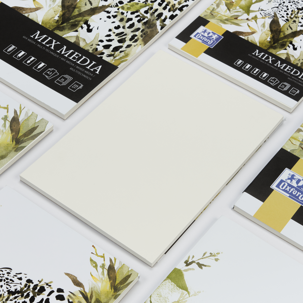 Oxford Gluebound A4 Mix Media Art Pad - Pack of 5