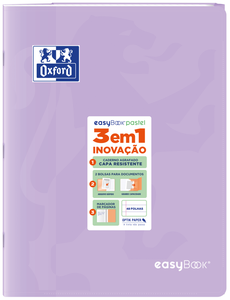 Oxford easyBook® A4 Pastel PP 7mm Ruled Exercise Books - Pack of 10
