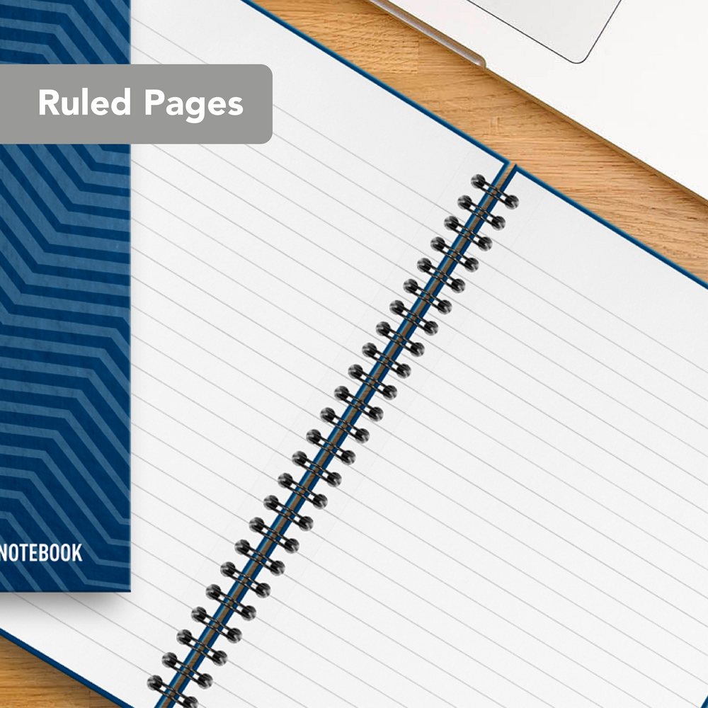 Summit A5 Hardback Wirebound Notebook - Pack of 5