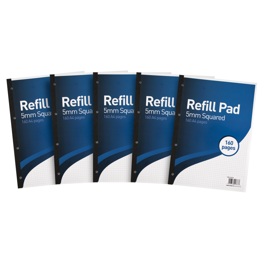 Summit A4 Quad Ruled Refill Pad - Pack of 5