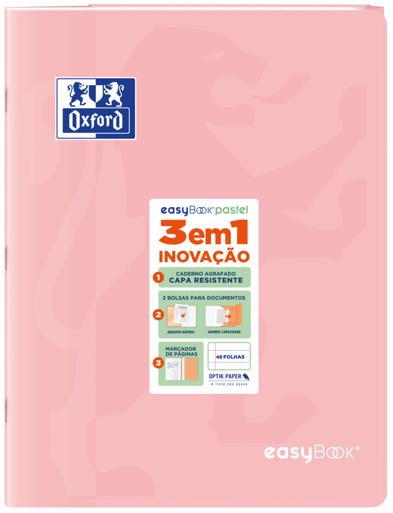 Oxford easyBook® A4 Pastel PP 7mm Ruled Exercise Books - Pack of 10