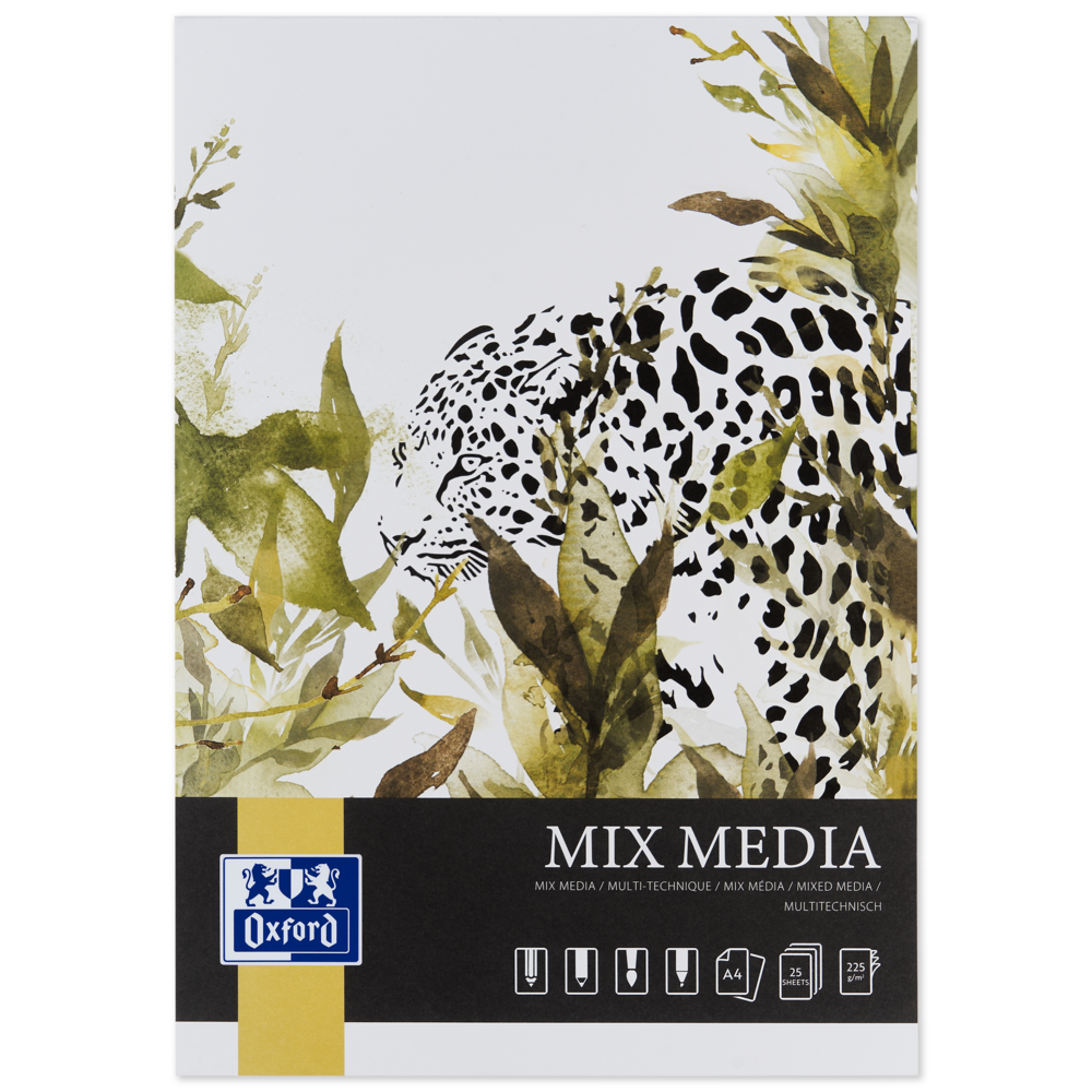 Oxford Gluebound A4 Mix Media Art Pad - Pack of 5