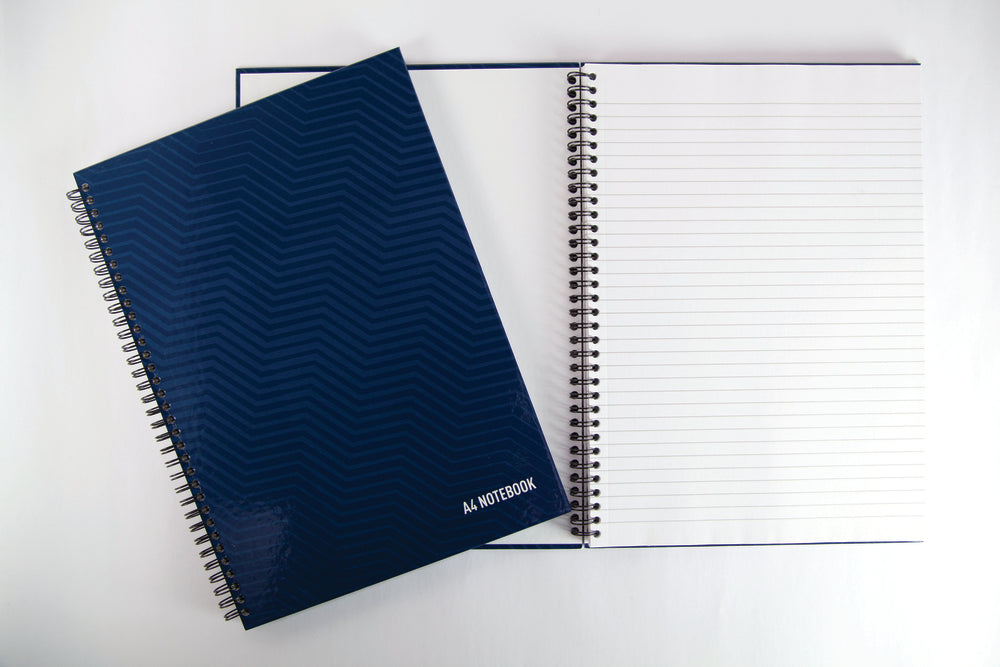 Summit A4 Hardback Wirebound Notebook - Pack of 5