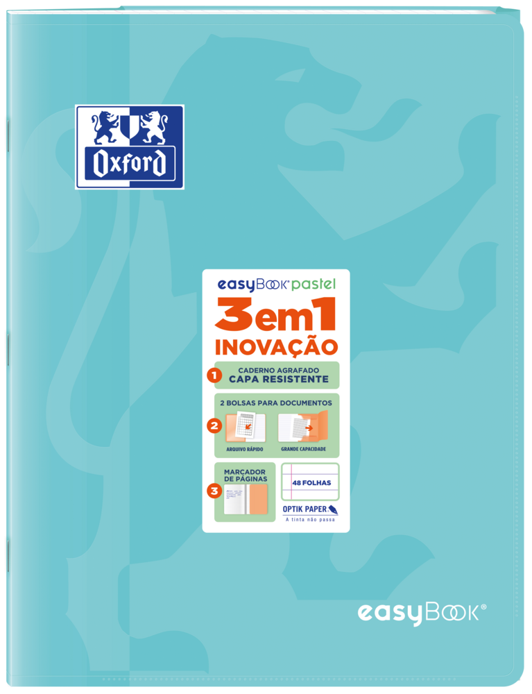 Oxford easyBook® A4 Pastel PP 7mm Ruled Exercise Books - Pack of 10