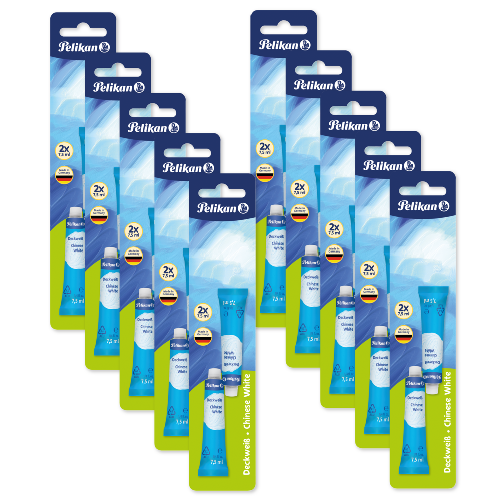 Pelikan Chinese White Paint, 20 tubes of paint