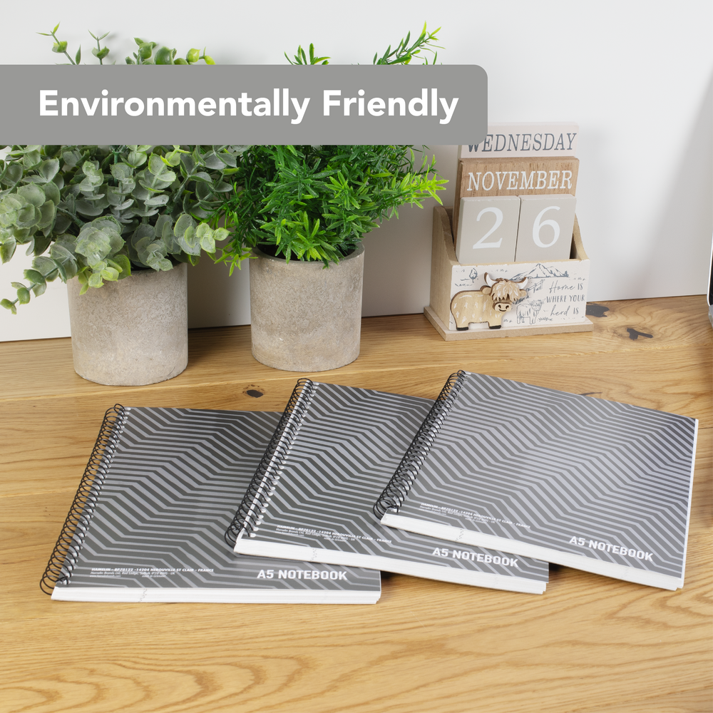 Summit A5 Recycled Wirebound Notebook - Pack of 5