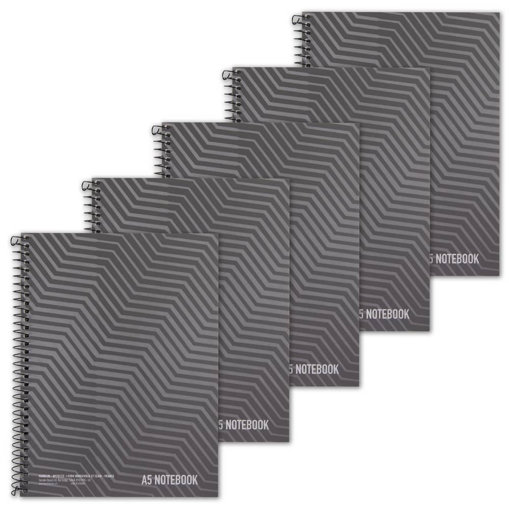 Summit A5 Recycled Wirebound Notebook - Pack of 5