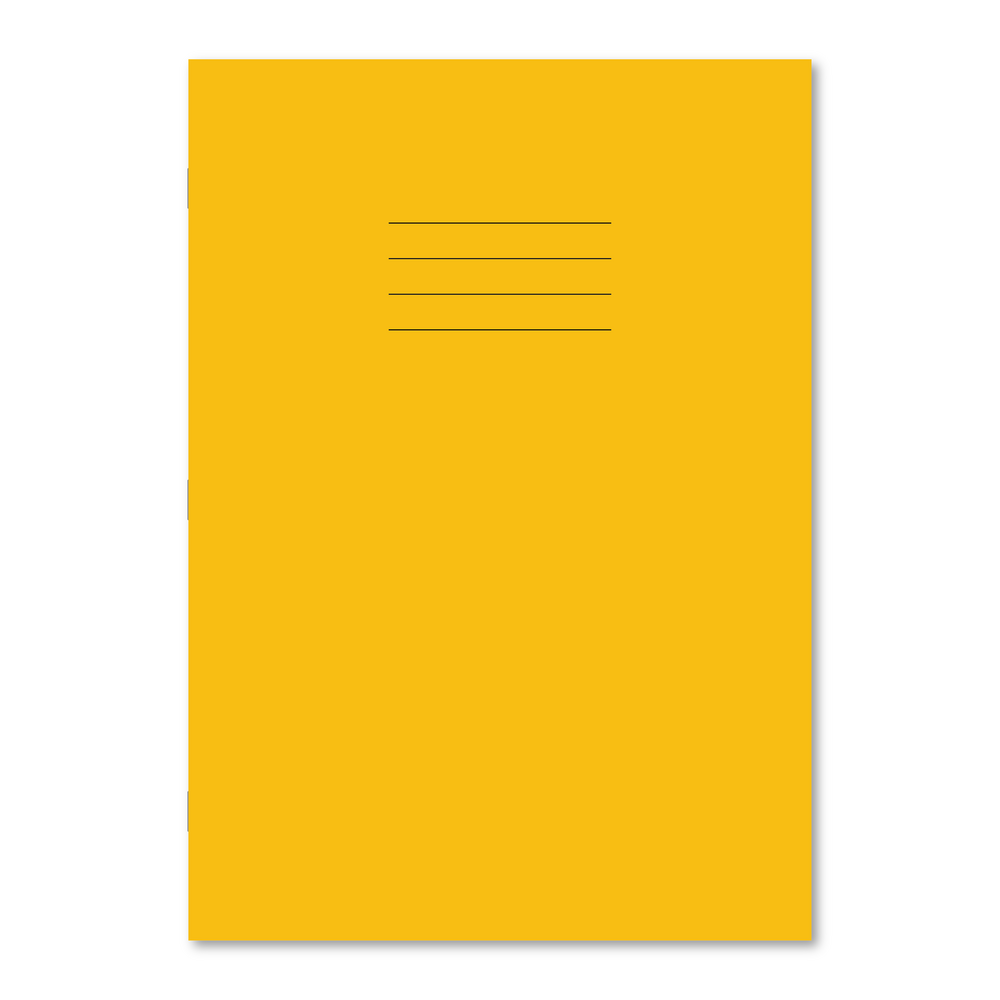 Hamelin A4 Exercise book Stapled, Handwriting ruling 4mm dashed, cream paper, 80 page - Without Free Personalisation