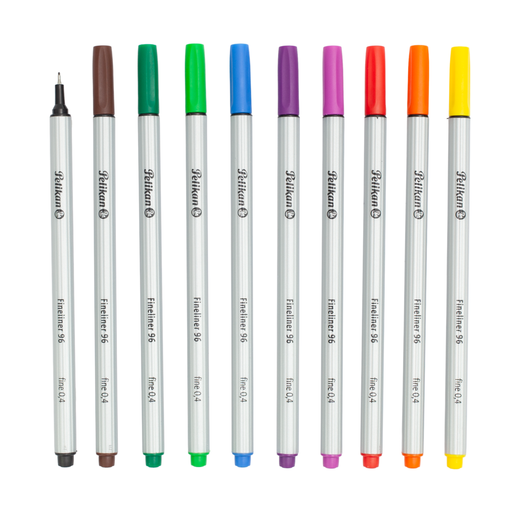 Pelikan Fineliners, 10 Packs of 10 Pens