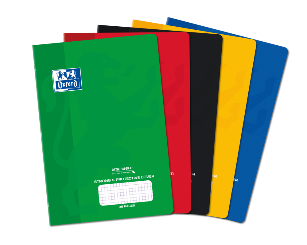 Oxford PP Cover A4 Exercise Book 5mm Squared, 96 Pages