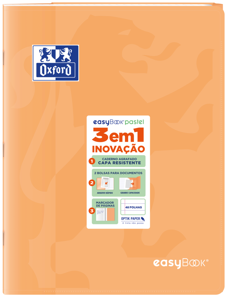 Oxford easyBook® A4 Pastel PP 7mm Ruled Exercise Books - Pack of 10