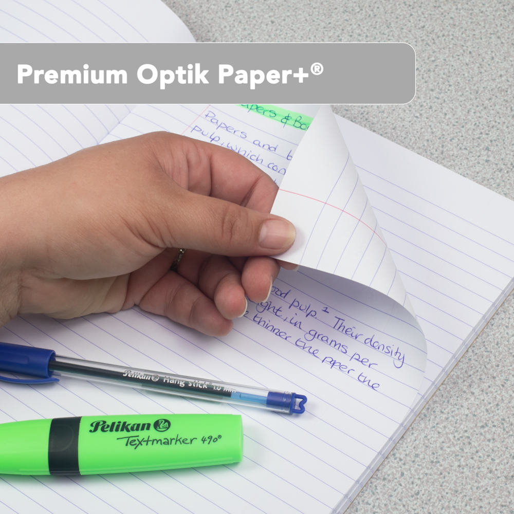 Oxford PP Cover A4 Exercise Book, 8mm Ruled & Margin, 96 Pages