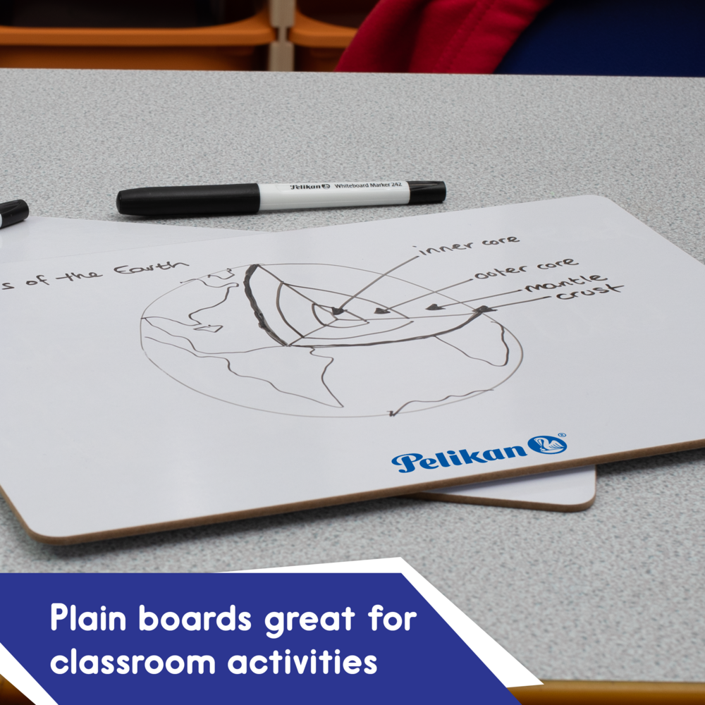 Pelikan Mini Rigid Whiteboards Plain - Pack of 10