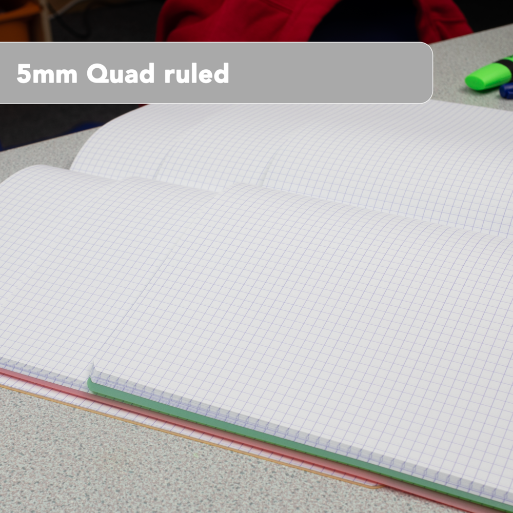 Oxford PP Cover A4 Exercise Book, 5mm Squared, 96 Pages