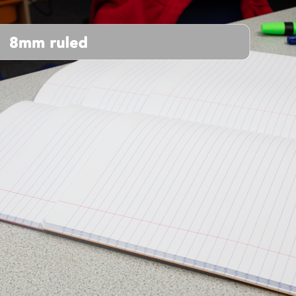 Oxford PP Cover A4 Exercise Book, 8mm Ruled & Margin, 96 Pages
