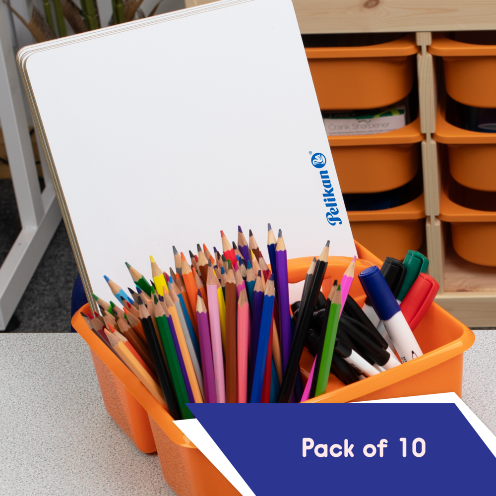 Pelikan Mini Rigid Whiteboards Plain - Pack of 10