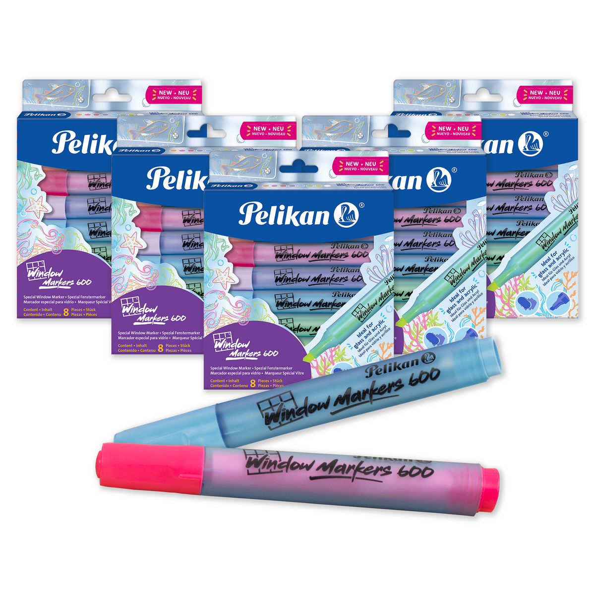 Pelikan Window Markers - 5 packs of 8