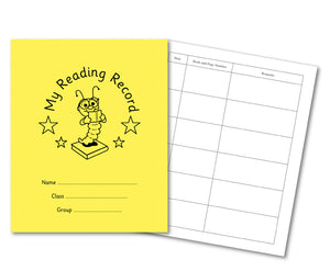 Pages Read Record 203mm x 165mm Reading Record Book 40 Page Yellow - Pack 100 - Exercise ...